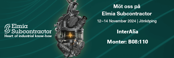 
Träffa oss på Elmia Subcontractor den 12-14 november